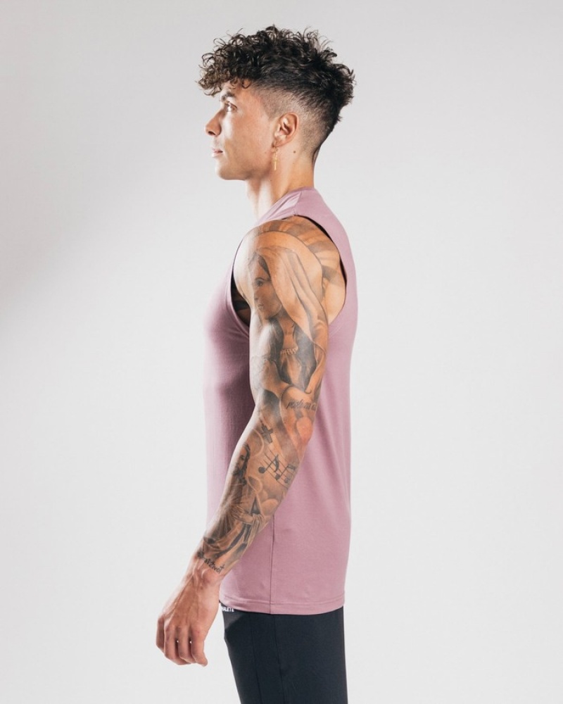 Alphalete Performance Axis Tanktop Heren Paars | 78IMQETAN