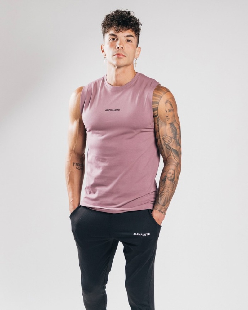 Alphalete Performance Axis Tanktop Heren Paars | 78IMQETAN