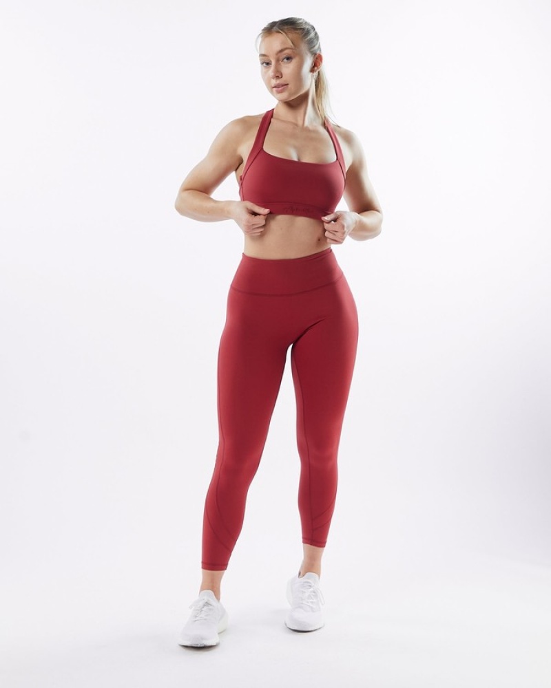 Alphalete Pulse Balance BH Dames Rood | 15FPCXTLK