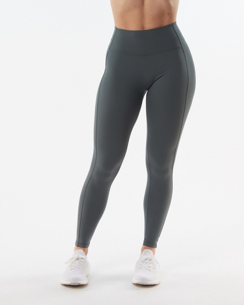 Alphalete Pulse Kinetic Leggings Dames Grijs | 80ZSKTGJF