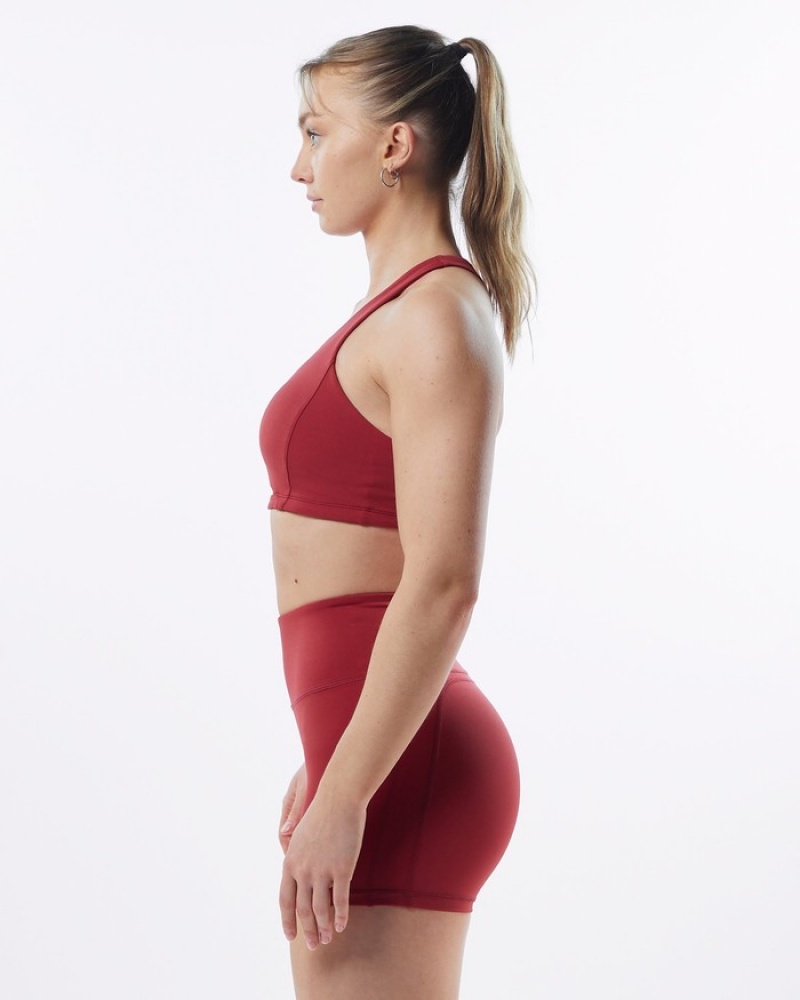 Alphalete Pulse Surge BH Dames Rood | 95HXQJRYT