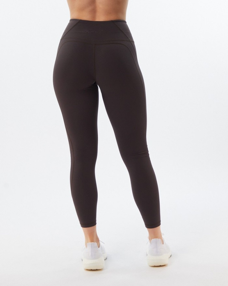 Alphalete Pulse Surge Leggings Dames Grijs | 57ISJDWKU