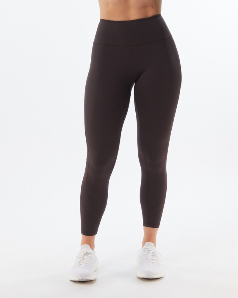 Alphalete Pulse Surge Leggings Dames Grijs | 57ISJDWKU