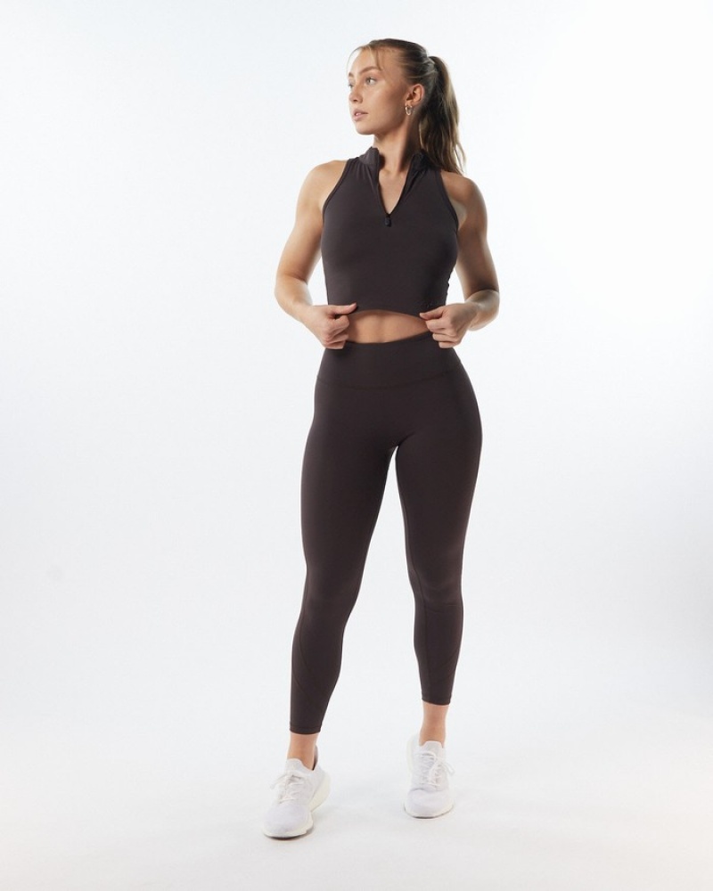 Alphalete Pulse Surge Leggings Dames Grijs | 57ISJDWKU