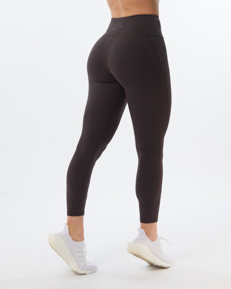 Alphalete Pulse Surge Leggings Dames Grijs | 57ISJDWKU