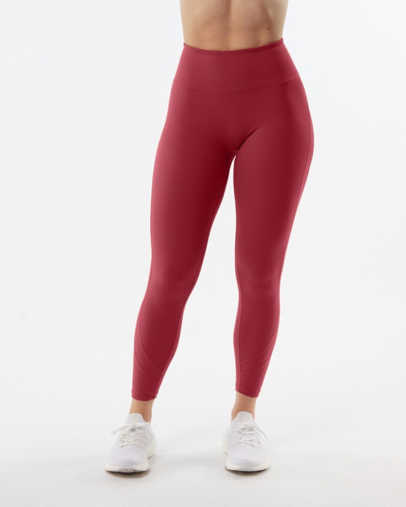 Alphalete Pulse Surge Leggings Dames Rood | 50CKJPFUN