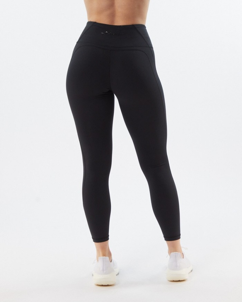 Alphalete Pulse Surge Leggings Dames Zwart | 43VGRQDLE