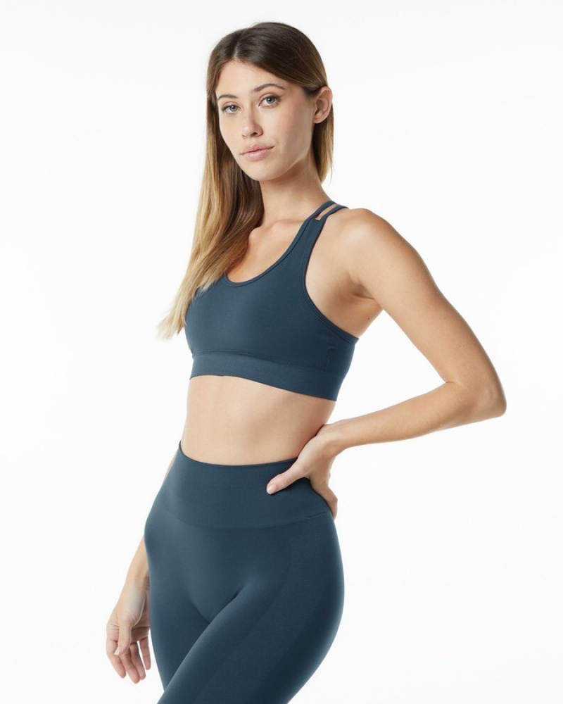 Alphalete Revival BH Dames Blauw | 86OREMTBI