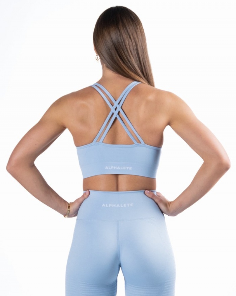 Alphalete Revival BH Dames Blauw | 91IJYTPSM