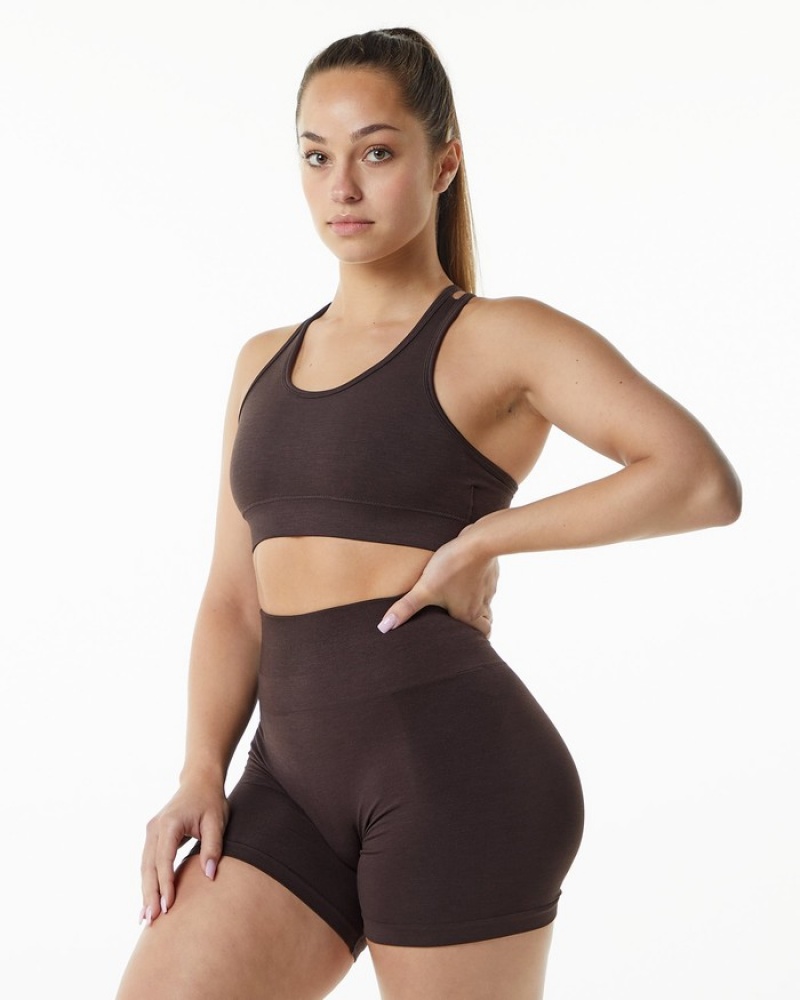 Alphalete Revival BH Dames Chocola | 12UXPKONZ