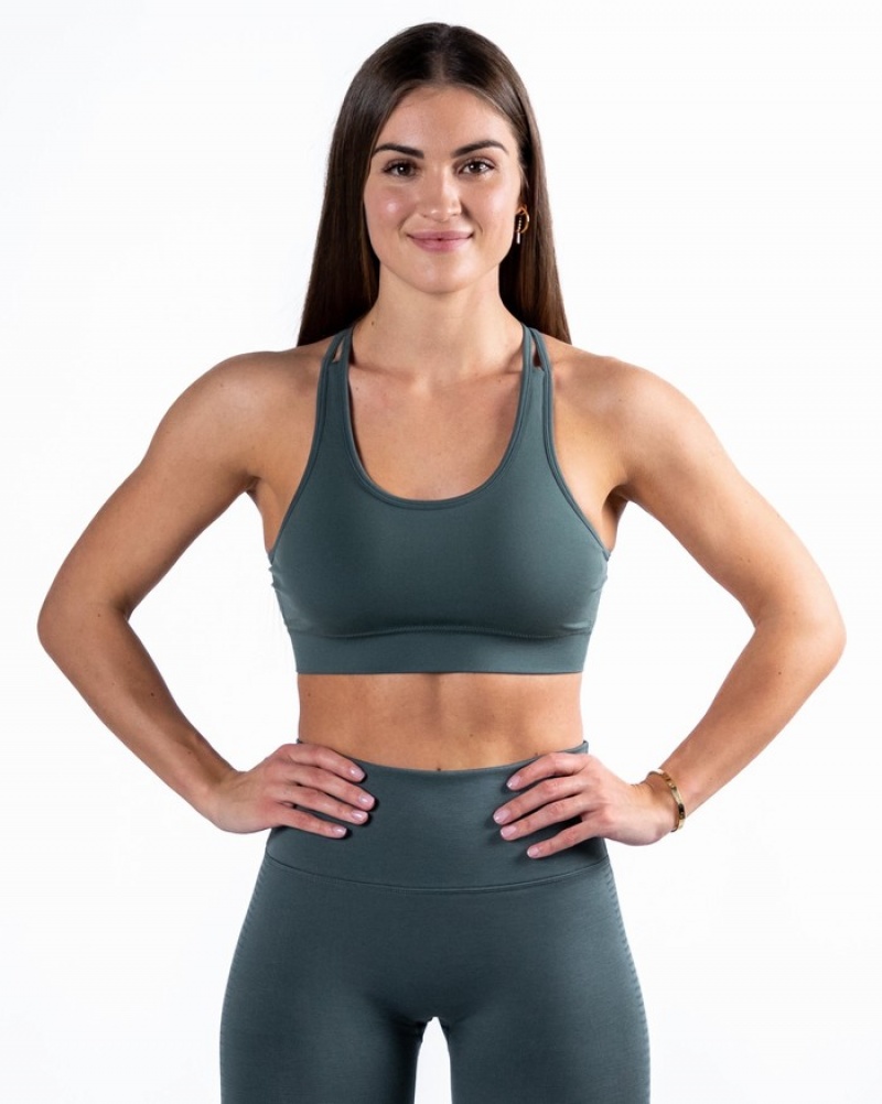 Alphalete Revival BH Dames Grijs | 01YIMEBFJ