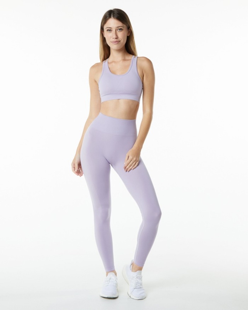 Alphalete Revival BH Dames Paars | 71VMFSNJC