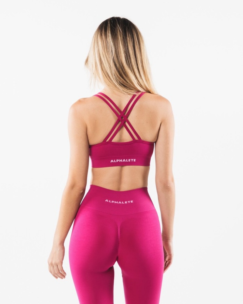 Alphalete Revival BH Dames Roze | 93UXWATZK