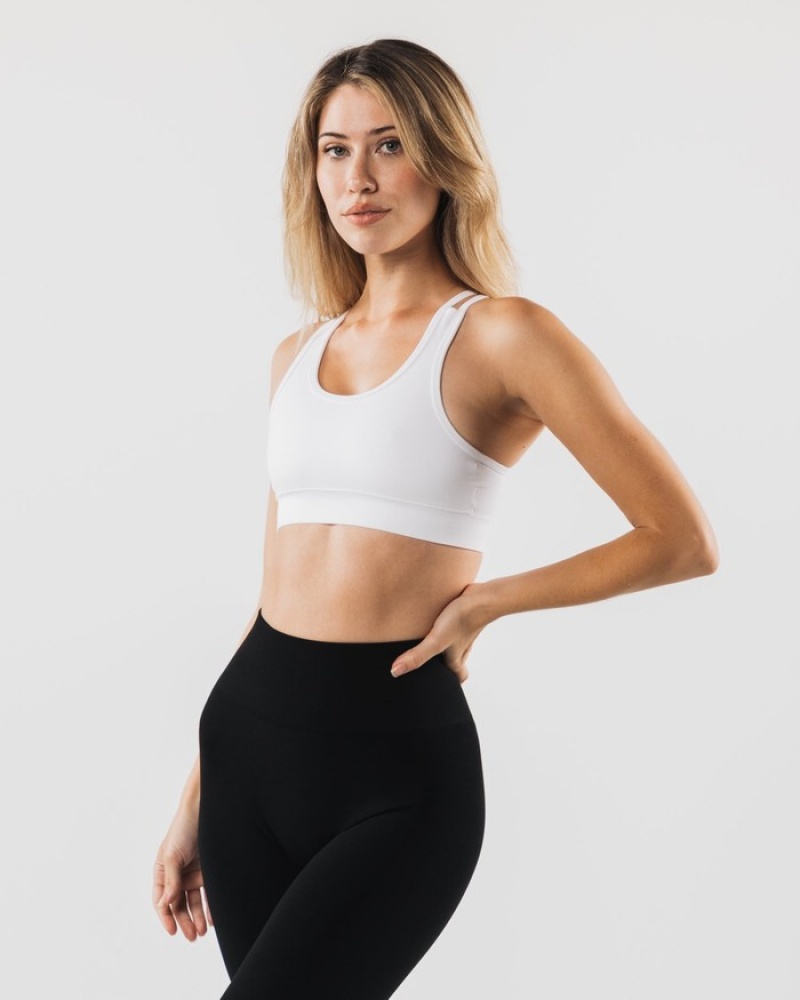 Alphalete Revival BH Dames Wit | 24TMNUCOW