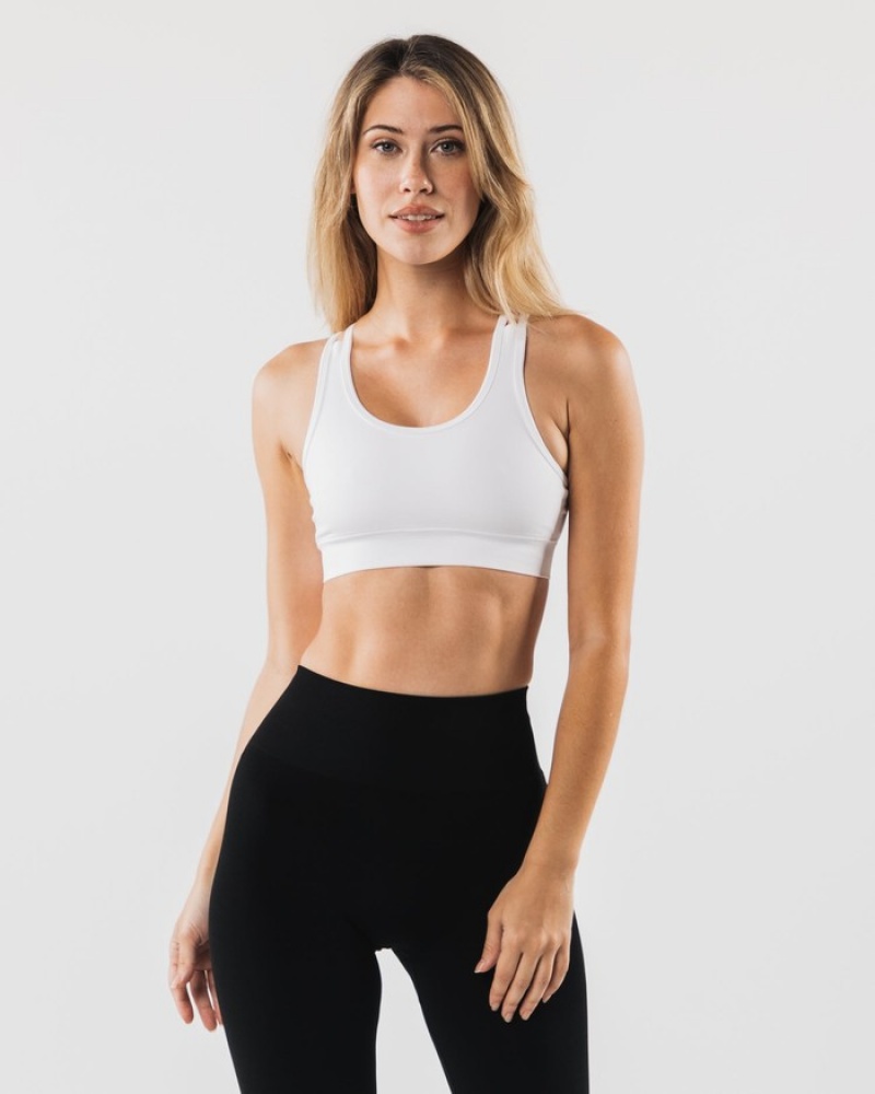 Alphalete Revival BH Dames Wit | 24TMNUCOW