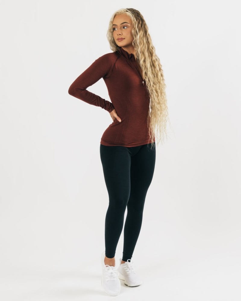 Alphalete Seamless Pullover Sweatshirt Dames Koper | 07AQIKSTC