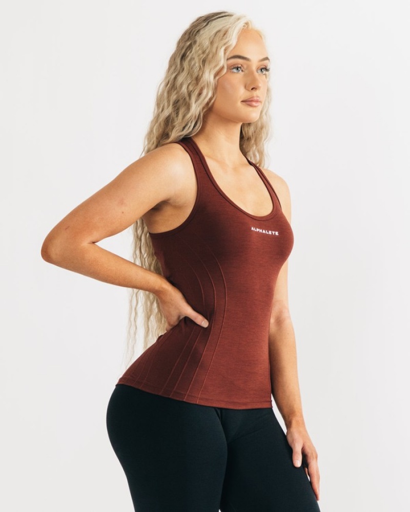 Alphalete Seamless Tanktop Dames Koper | 28JWBULEO