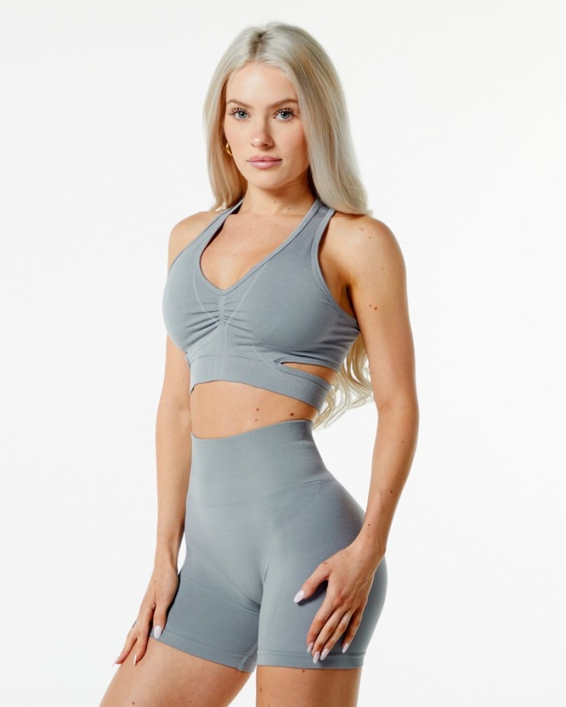 Alphalete Stratus BH Dames Grijs | 32AVHRYZG