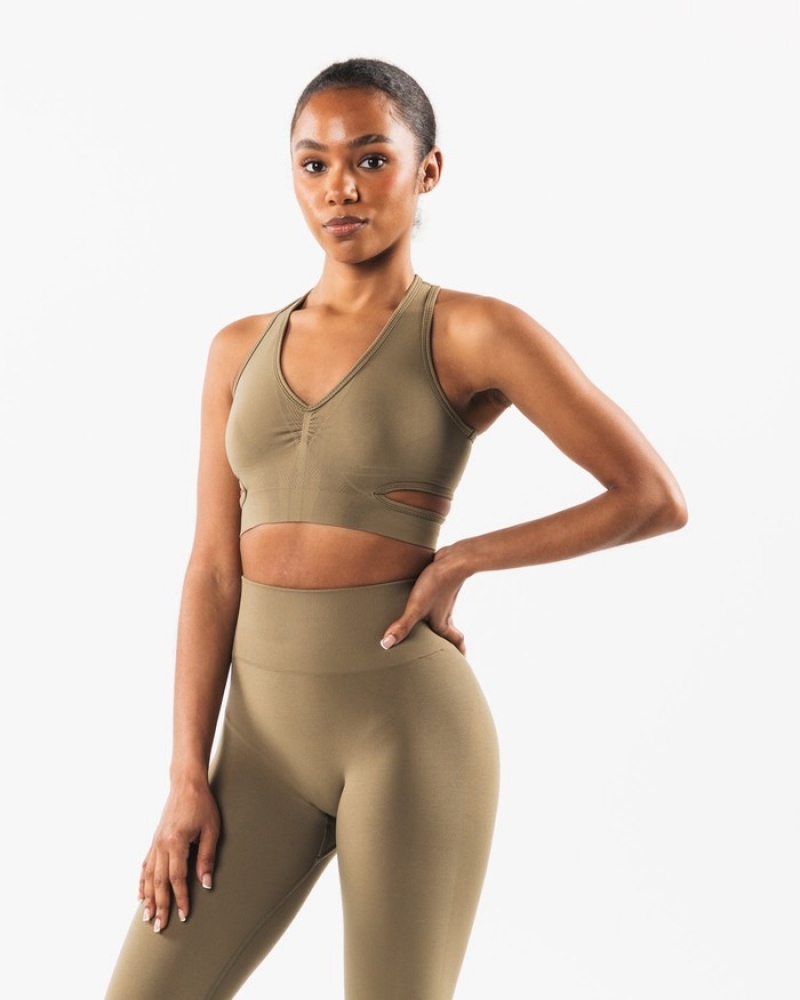 Alphalete Stratus BH Dames Grijs | 43ELRVOCA