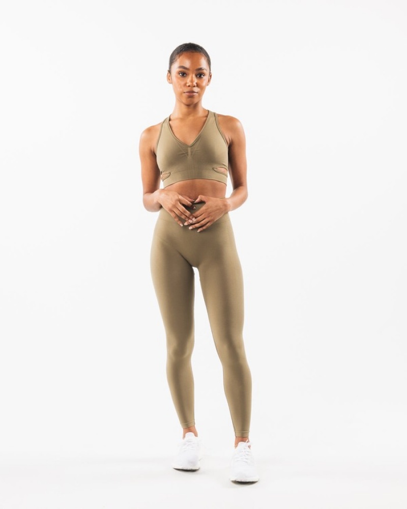 Alphalete Stratus BH Dames Grijs | 43ELRVOCA