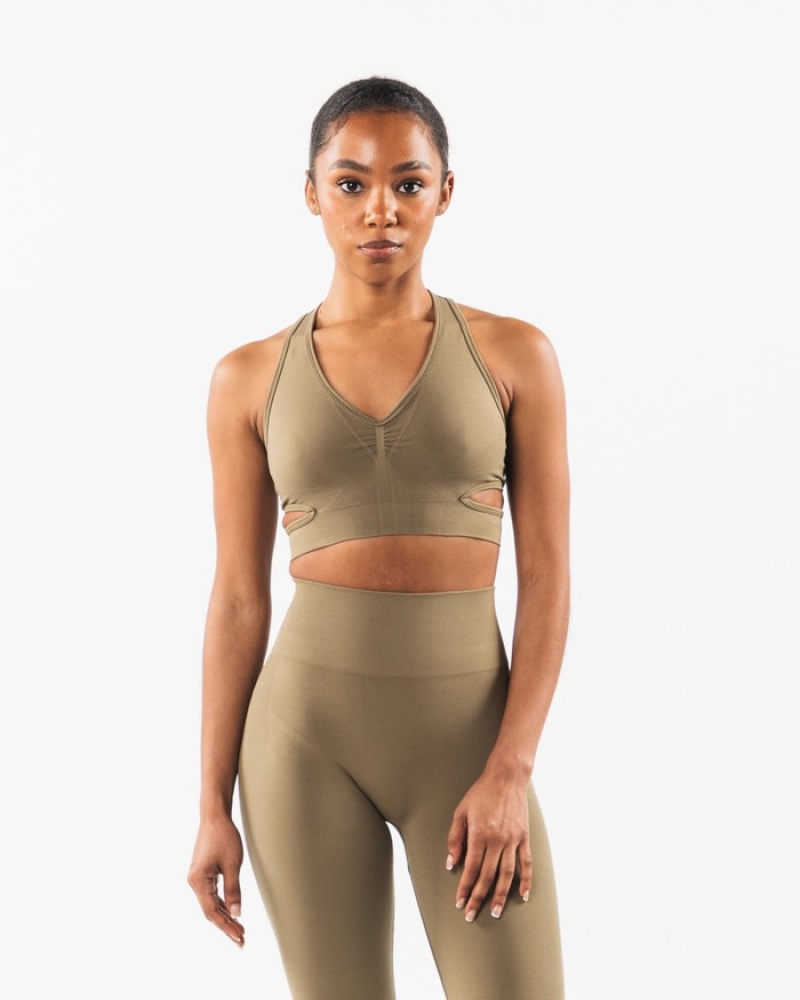 Alphalete Stratus BH Dames Grijs | 43ELRVOCA