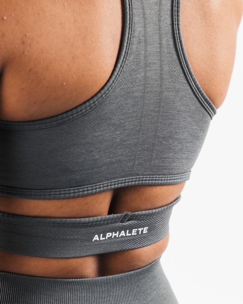 Alphalete Stratus BH Dames Grijs | 69QUSVHMC