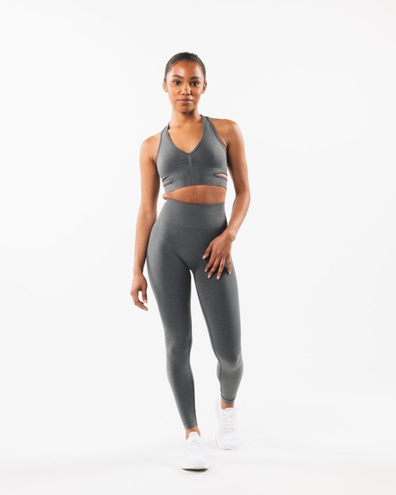 Alphalete Stratus BH Dames Grijs | 69QUSVHMC