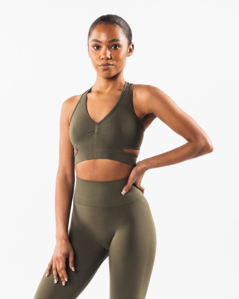 Alphalete Stratus BH Dames Grijs | 72IYKVNEB