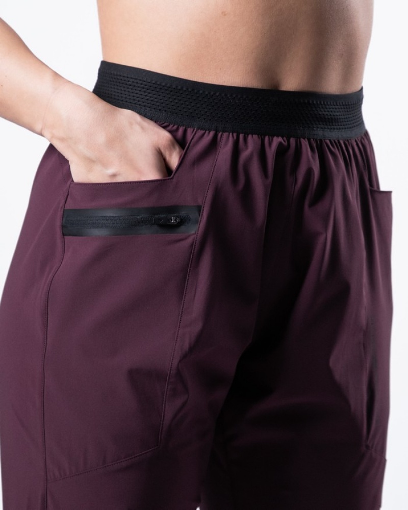 Alphalete Studio Joggingbroeken Dames Bordeaux | 68DZWIQST