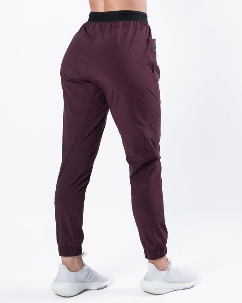 Alphalete Studio Joggingbroeken Dames Bordeaux | 68DZWIQST