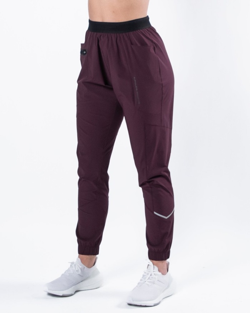 Alphalete Studio Joggingbroeken Dames Bordeaux | 68DZWIQST