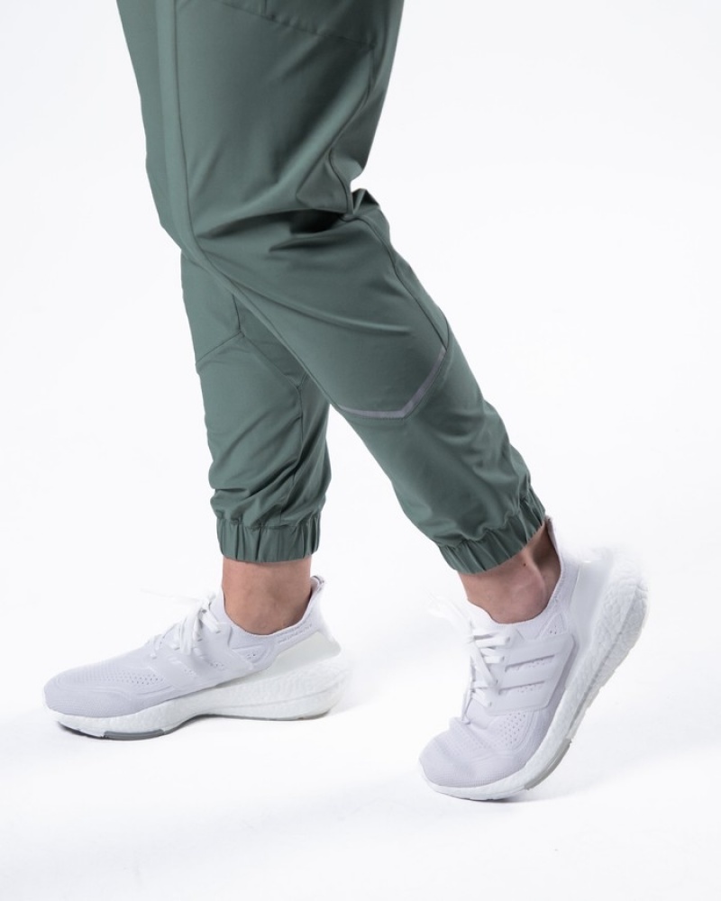 Alphalete Studio Joggingbroeken Dames Olijfgroen Groen | 70MXYNZOV