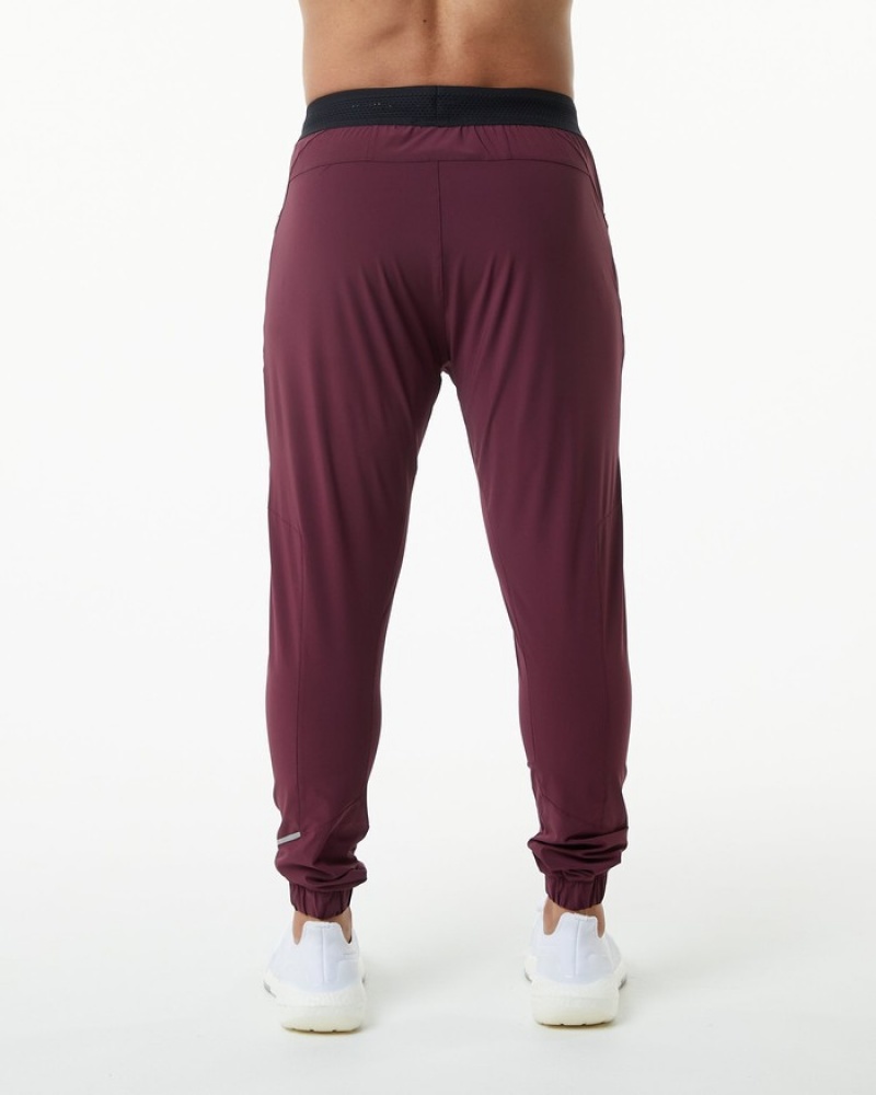 Alphalete Studio Joggingbroeken Heren Bordeaux | 52GYAFZBE