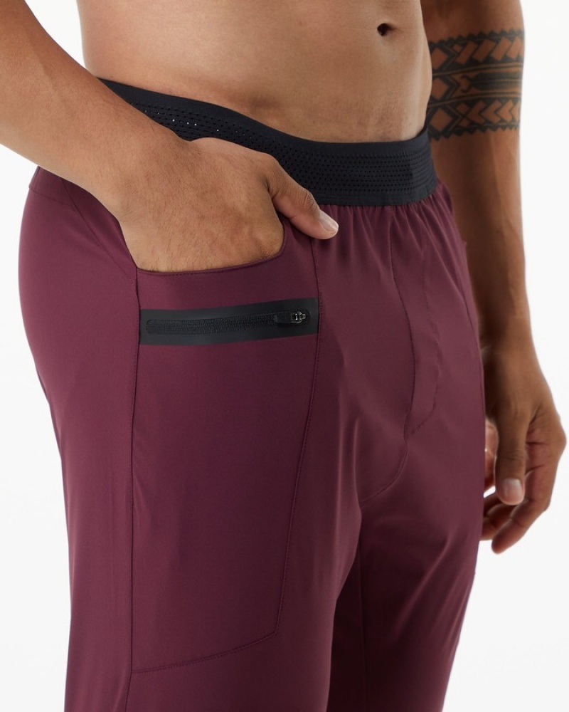 Alphalete Studio Joggingbroeken Heren Bordeaux | 52GYAFZBE