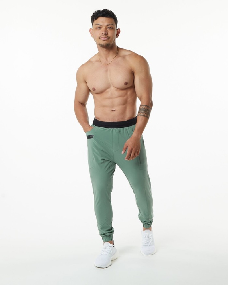 Alphalete Studio Joggingbroeken Heren Olijfgroen Groen | 40XZRWKND