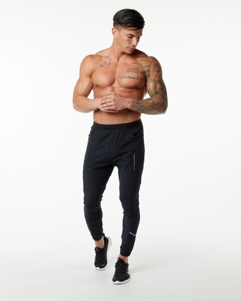 Alphalete Studio Joggingbroeken Heren Zwart Zilver | 65FGNXVWH