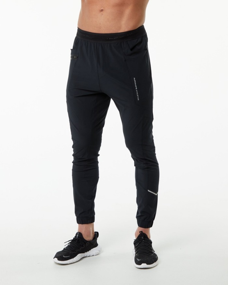 Alphalete Studio Joggingbroeken Heren Zwart Zilver | 65FGNXVWH