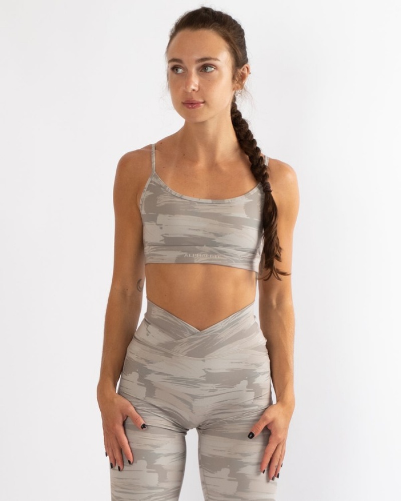 Alphalete Surface Limitless BH Dames Camo | 71JDFMGIH