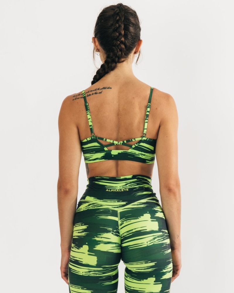 Alphalete Surface Limitless BH Dames Camo | 41UOQCZTI