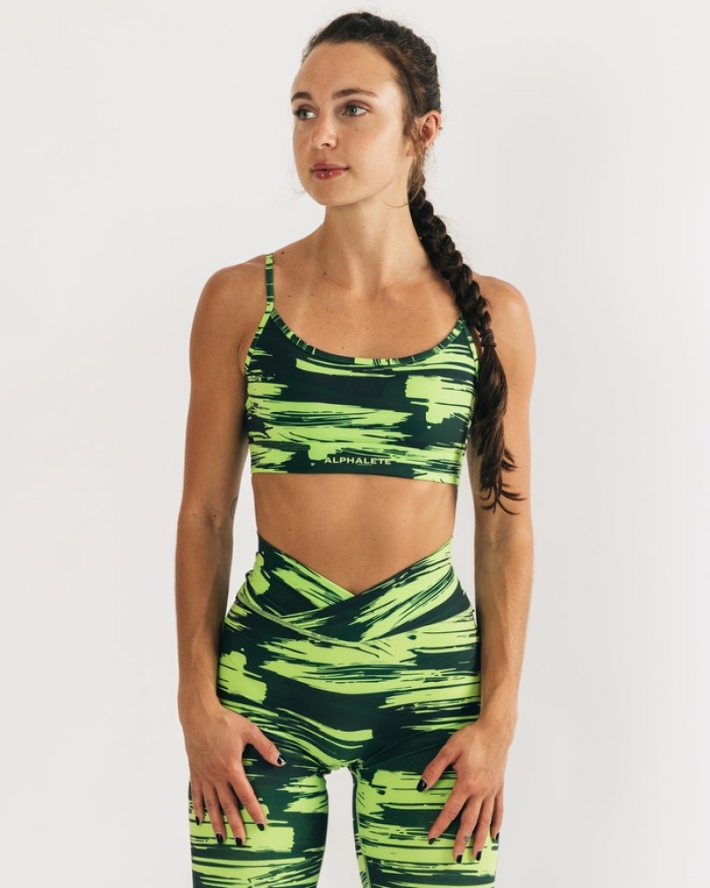 Alphalete Surface Limitless BH Dames Camo | 41UOQCZTI