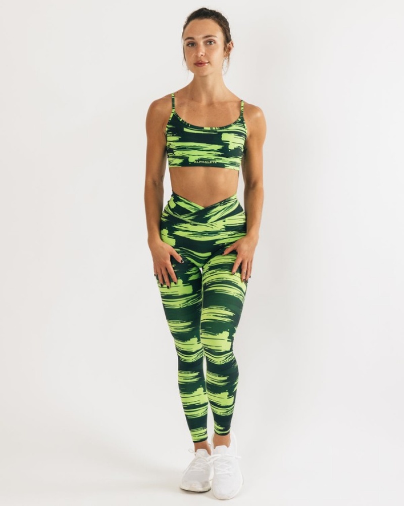 Alphalete Surface Limitless BH Dames Camo | 41UOQCZTI