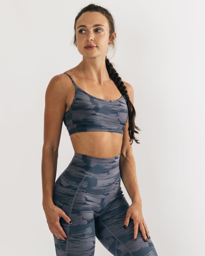 Alphalete Surface Limitless BH Dames Grijs Camo | 49OHRQFVX