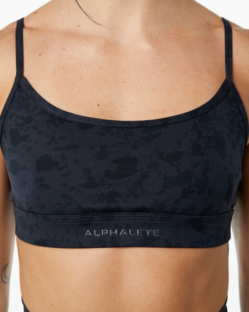 Alphalete Surface Limitless BH Dames Zwart | 76GKZSFYJ