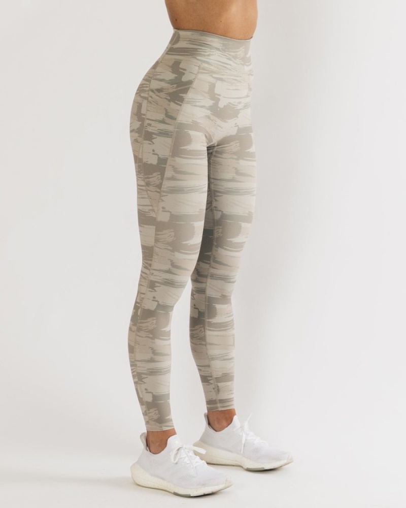 Alphalete Surface Pocket Leggings Dames Camo | 75ZKSVPDY