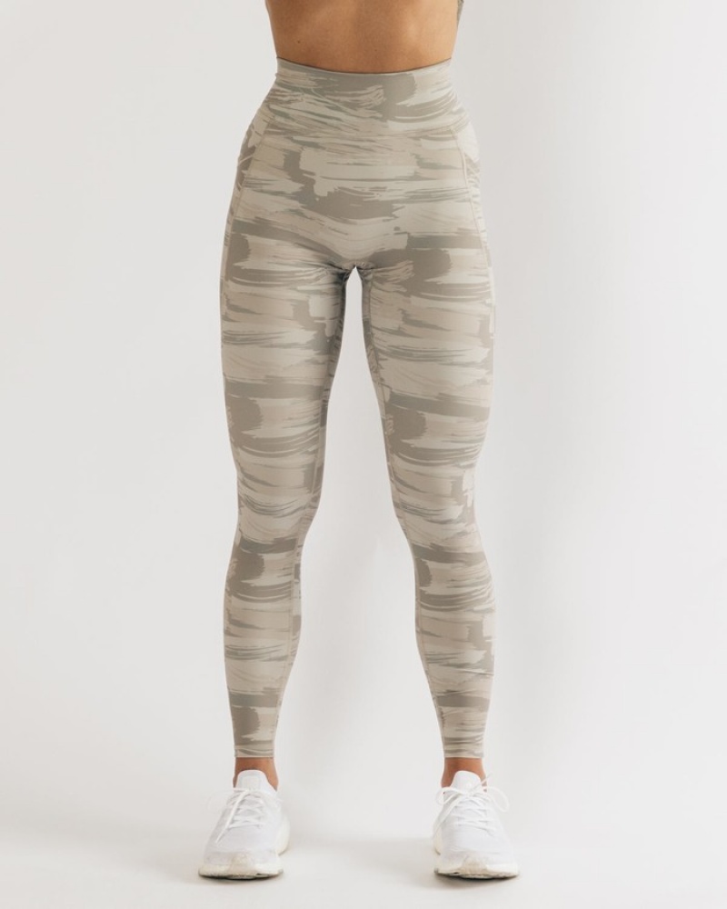 Alphalete Surface Pocket Leggings Dames Camo | 75ZKSVPDY