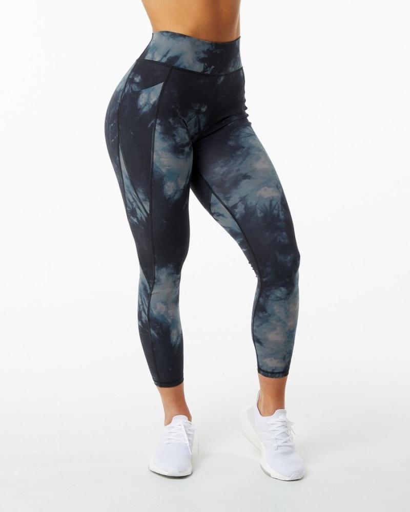 Alphalete Surface Pocket Leggings Dames Zwart | 35VOIUHJD