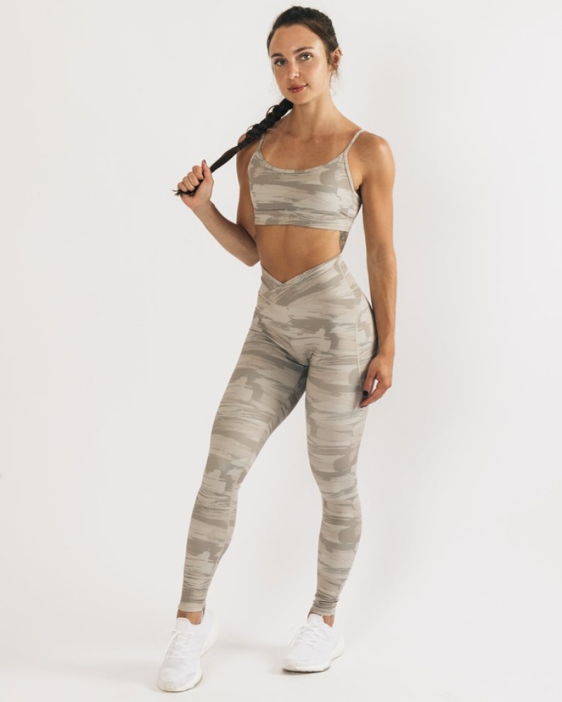 Alphalete Surface Power Leggings Dames Camo | 61RPXEUVH