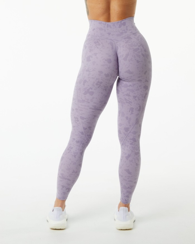 Alphalete Surface Power Leggings Dames Paars | 07MRWYSEJ