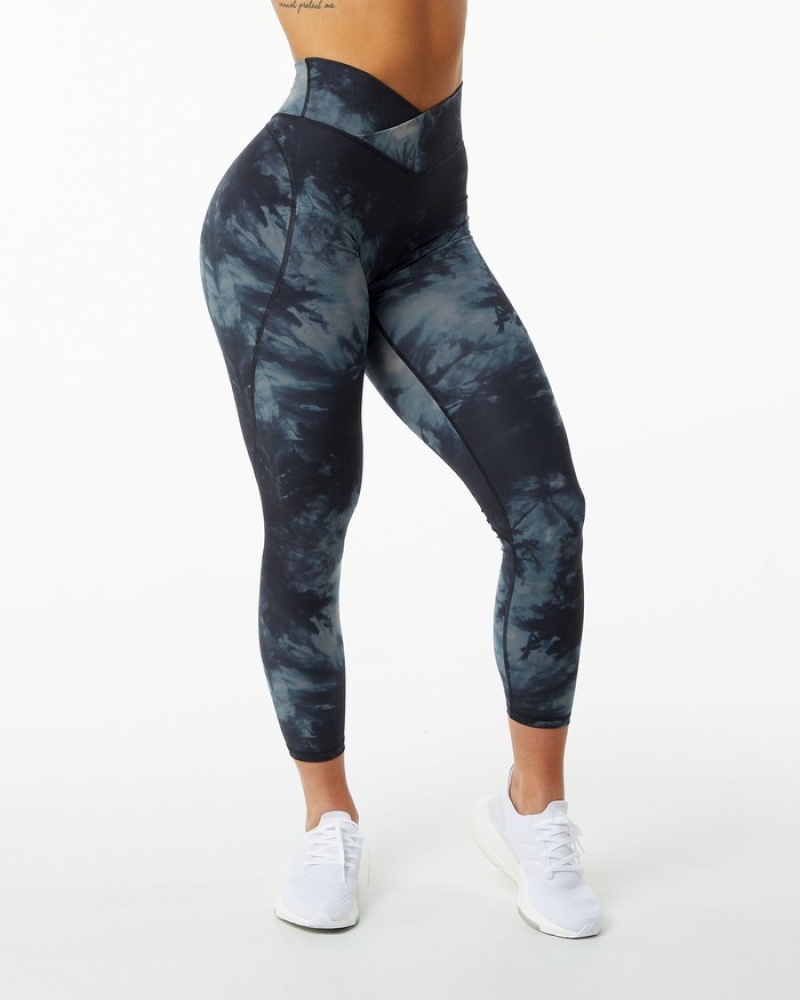 Alphalete Surface Power Leggings Dames Zwart | 41KFGPSCE