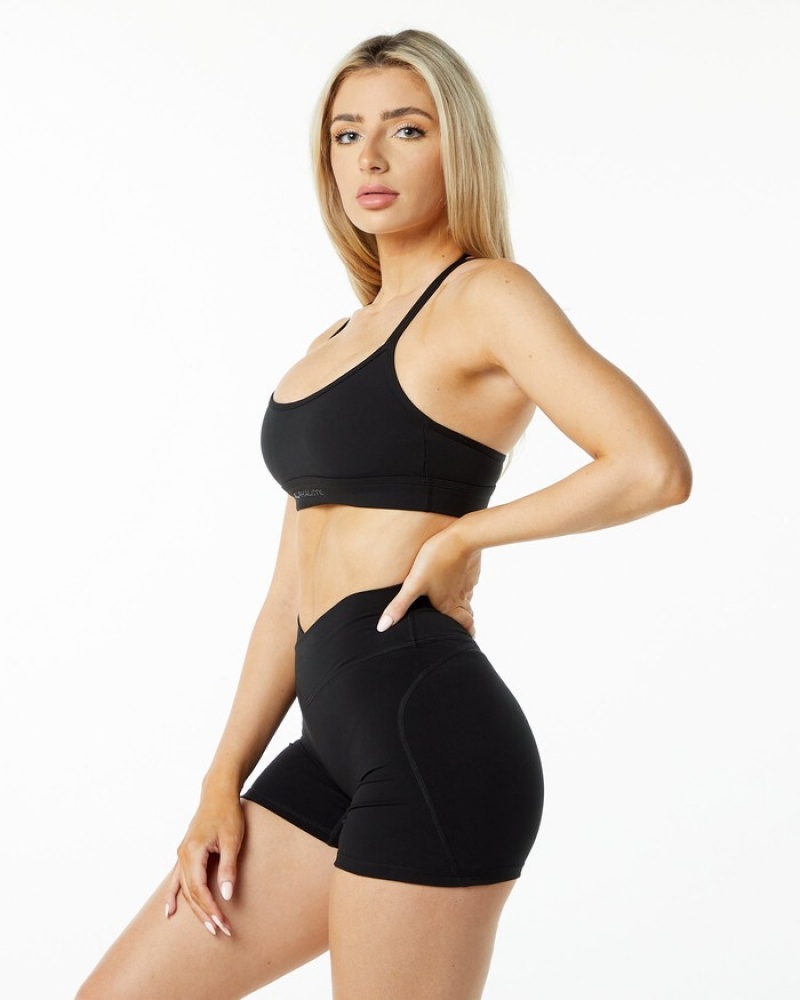 Alphalete Surface Tri BH Dames Zwart | 60RTHABIC